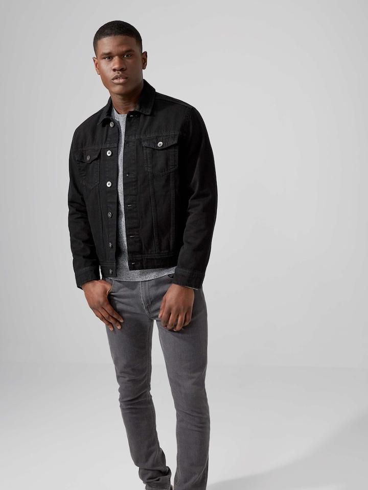 Frank + Oak The Rufus Denim Jacket In Black