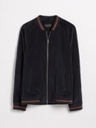 Frank + Oak Corduroy Bomber In Dark Navy