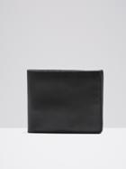 Frank + Oak Leather Slim Bifold Wallet In Black