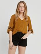 Frank + Oak Embroidered Loose Fit Blouse In Olive