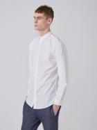Frank + Oak Long-length Washed-feel Cotton Shirt In White
