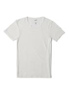 Frank + Oak Soft Touch Crewneck T-shirt In White