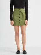 Frank + Oak Utility A-line Skirt In Military Green