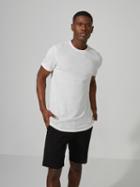 Frank + Oak Sc Drirelease Linen-blend T-shirt In Off-white