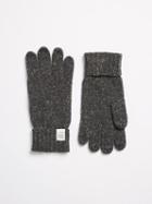 Frank + Oak Donegal Wool Knit Gloves - Charcoal
