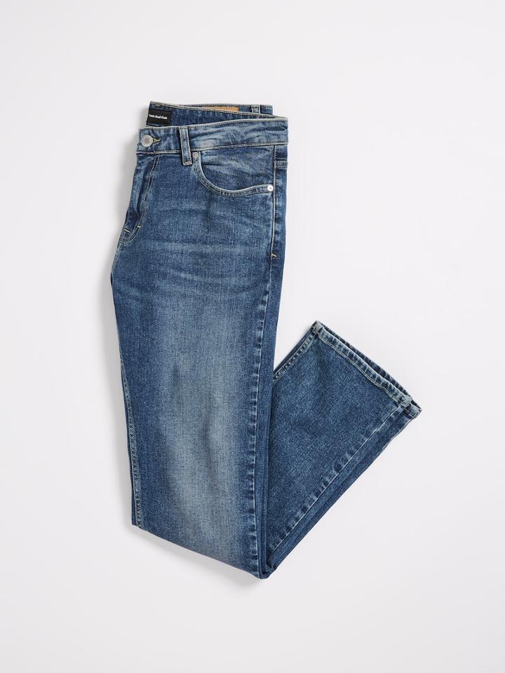 Frank + Oak The Miles Straight Stretch Denim In Light Vintage Blue