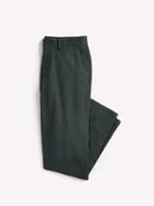 Frank + Oak Stretch-waist Dress Pant In Dark Green