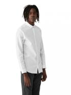 Frank + Oak Easy Care Poplin Dress Shirt In White