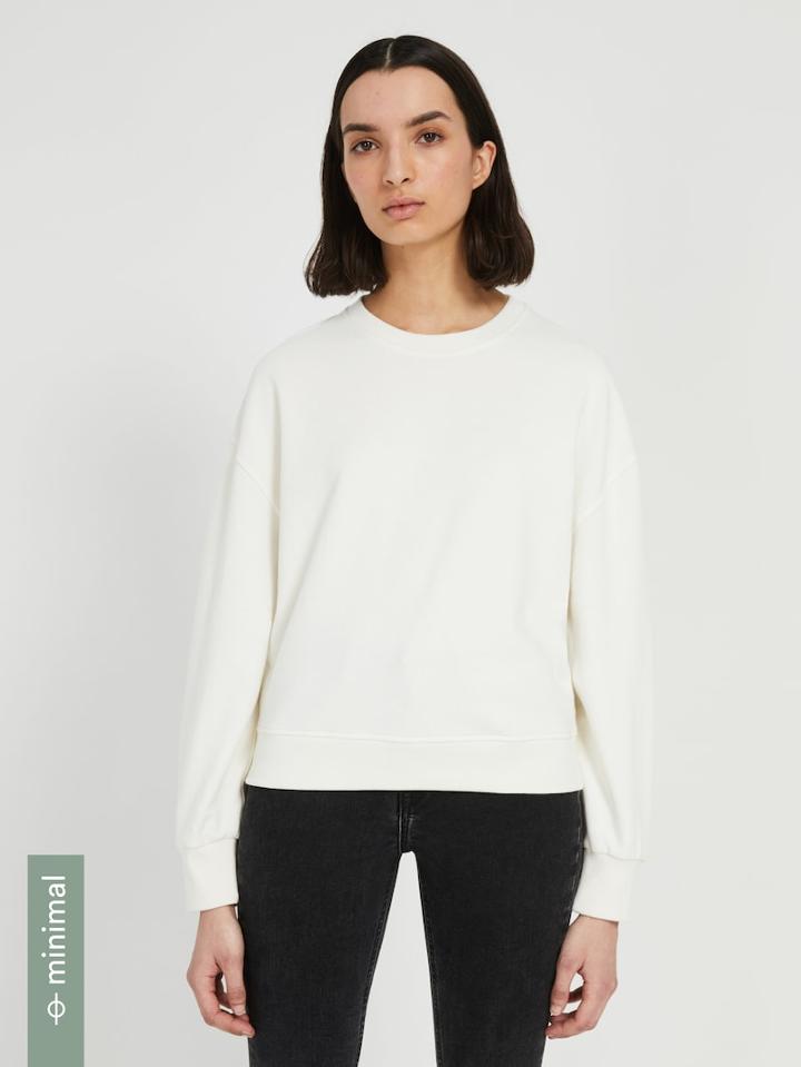 Frank + Oak Vintage Wash Terry Sweatshirt - Snow White