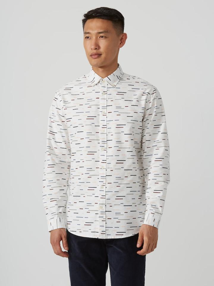 Frank + Oak Colour-field Printed Oxford Shirt