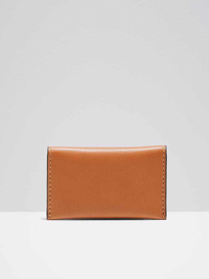 Frank + Oak Leather Bifold Wallet In Tan