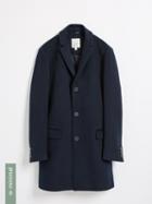Frank + Oak The Lawrence Recycled-wool-blend Topcoat - Navy