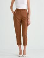 Frank + Oak Big Cuff Linen Blend Trouser In Aztec