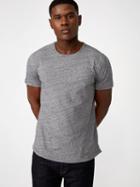 Frank + Oak Melange Loose Fit T-shirt In Pavement