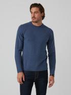 Frank + Oak Machine-washable Merino Sweater In Blue Melange