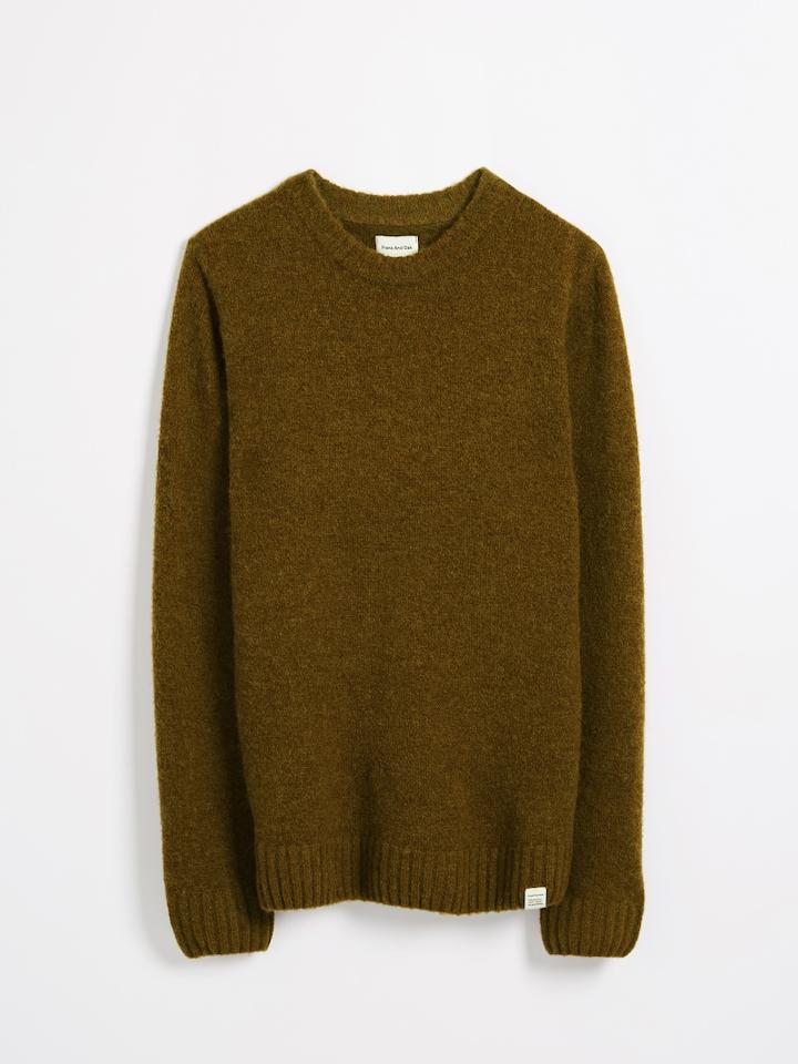 Frank + Oak The Nordique Multi-yarn Sweater- Green