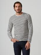 Frank + Oak Cotton-blend Eyelash-stripe Shirt In Off-white