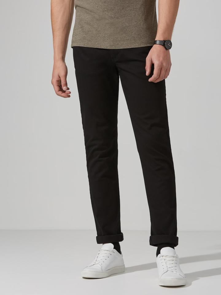 Frank + Oak The Lincoln 5-pocket Twill Pant In True Black