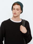 Frank + Oak State Concepts Merino-wool-blend Sweater In Black