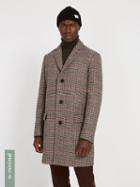 Frank + Oak Recycled Wool-blend Classic Topcoat - Glen Check