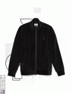 Frank + Oak Cleveland Cavaliers Full-zip Velvet Track Jacket In Black
