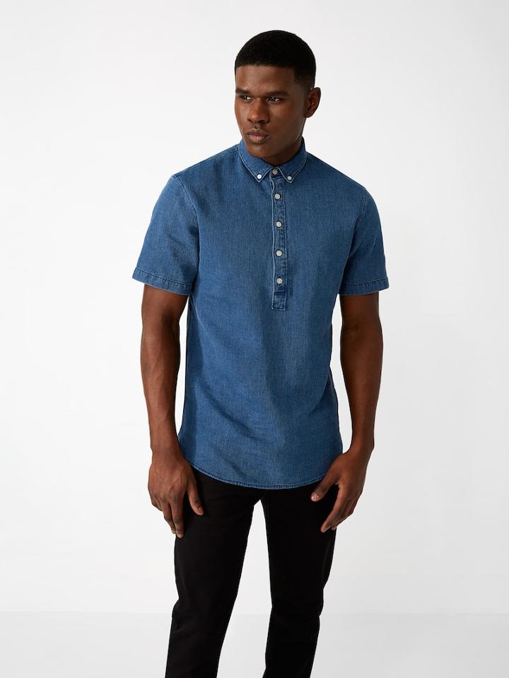 Frank + Oak Denim-piqu Popover