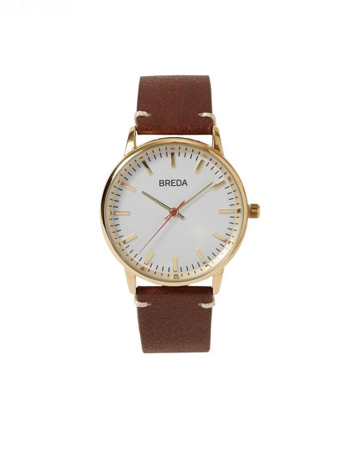 Frank + Oak Breda Watch - Zapf In Brown/orange