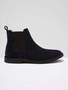 Frank + Oak The George Suede Chelsea Boot In Navy
