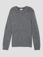 Frank + Oak Flecked Multi-colour Yarn Sweater In Grey