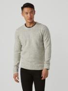 Frank + Oak Wool-blend Donegal Sweater In Light Beige