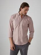 Frank + Oak Garment-dyed Lightweight Oxford Shirt In Antique Pink