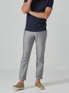 Frank + Oak The Becket Chambray Trouser In Grey Heather