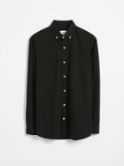 Frank + Oak Heavy Twill Relaxed 90s Shirt - True Black