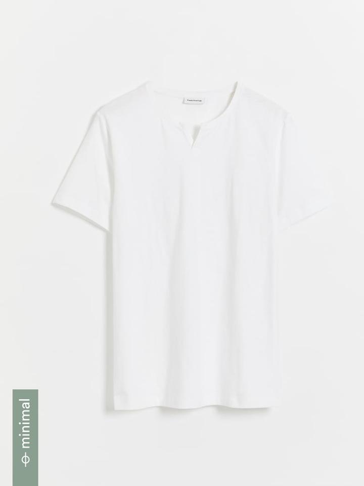 Frank + Oak Recycled Cotton Moroccan Tee - Bright White