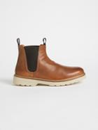 Frank + Oak The George Chelsea Boot - Brown/off-white
