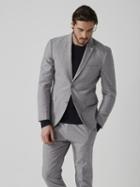 Frank + Oak The Laurier Linen-cotton Suit Jacket In Light Grey