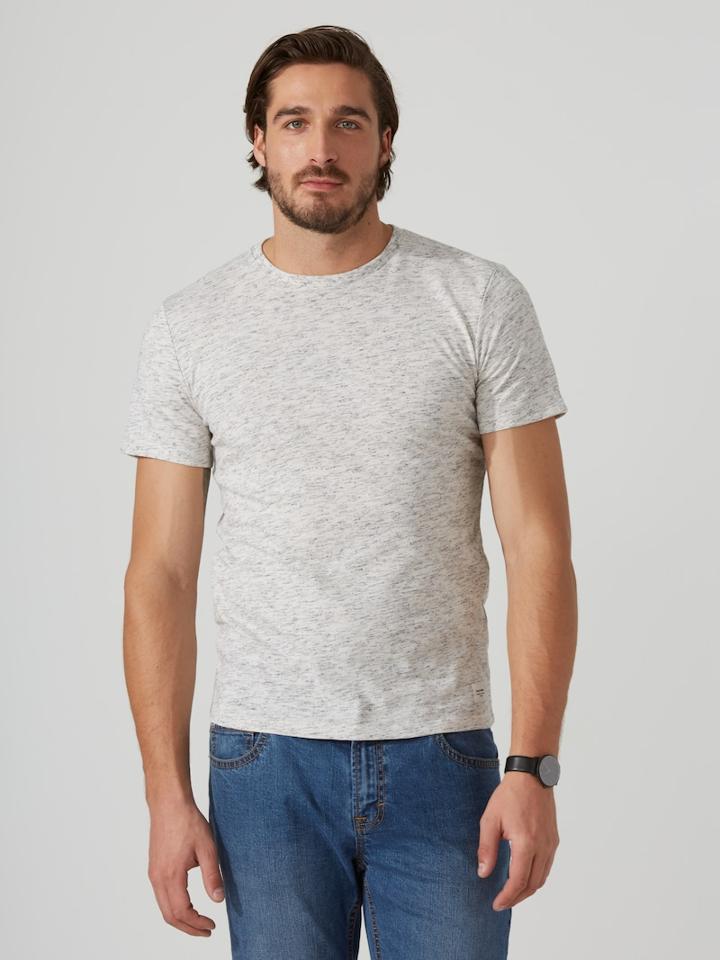 Frank + Oak Eyelash-jersey-cotton T-shirt In Off-white