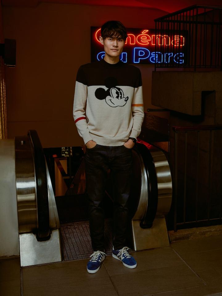Frank + Oak Mickey Mouse Crewneck Sweater