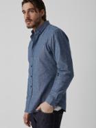 Frank + Oak The Odessa Chambray Shirt In Blue