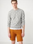 Frank + Oak Double-jacquard-cotton Crewneck Sweater