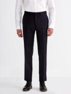 Frank + Oak The Made-in-canada Wool Pinstripe Suit Trouser In Navy