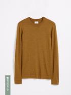 Frank + Oak Machine Washable Merino Crewneck Pullover - Mustard