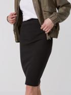 Frank + Oak Cotton-blend Bodycon Skirt In True Black