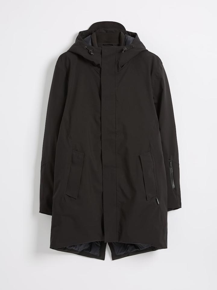 Frank + Oak The Capital Waterproof Hooded Parka With Recycled 3m Thinsulate - Black