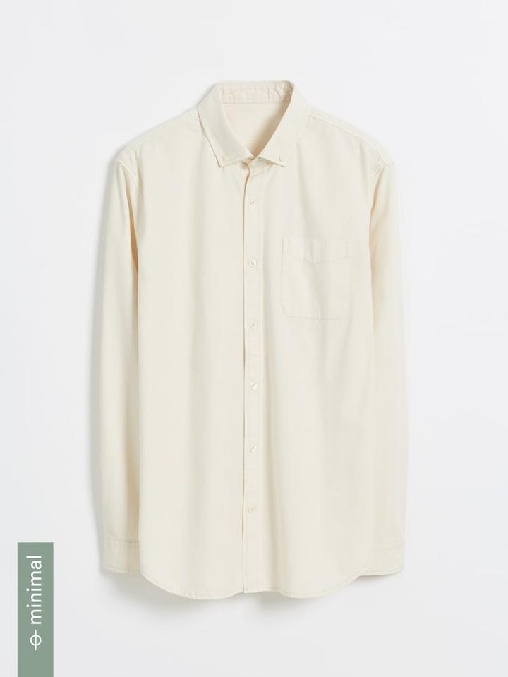 Frank + Oak Classic Slub Good Cotton Shirt - Off-white