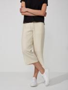 Frank + Oak Textured Wide-leg Culottes In Snow White