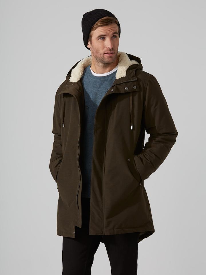 Frank + Oak Featherless Water-resistant Fishtail Parka With 3m Thinsulate In Deep Depths