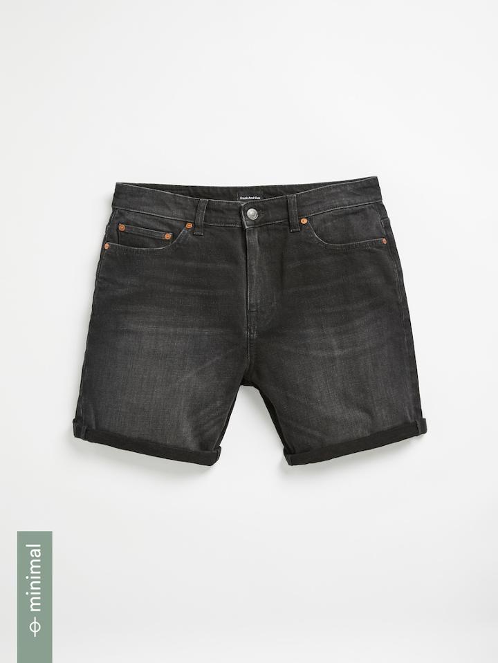 Frank + Oak The Miles Straight Jean Short - Dusk Black