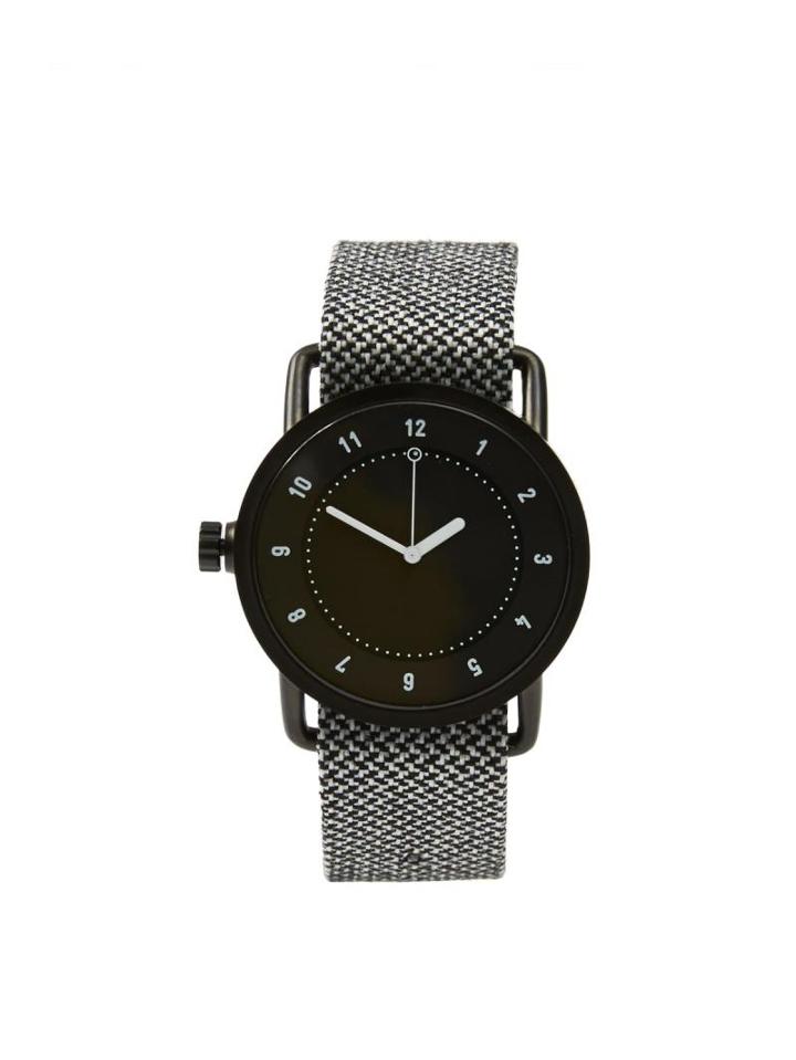 Frank + Oak Tid No.1 Black / Granite Twain Wristband Watch In Grabite