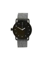 Frank + Oak Tid No.1 Black / Granite Twain Wristband Watch In Grabite